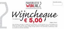 Wijncheque €5,00