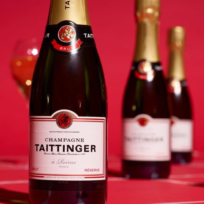 Taittinger Brut Reserva - giftbox | Favorietewijn.nl - voordelige