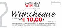 Wijncheque €10,00