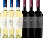 Scaia combinatie 3 Bianco & 3 Rosso - proefdoos