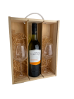 3 Vakskistje Virginie Chardonnay + 2 glazen